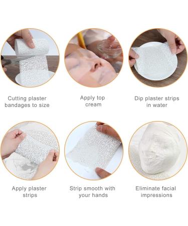 Piqiuqiu Baby Belly Plaster Bands Set of 10 - 5cm x 3m Quick-Drying Gypsum Bandage for Pregnant Women | Perfect Baby Shower Gift and Crafting Tool - Buy Online on GoSupps.com