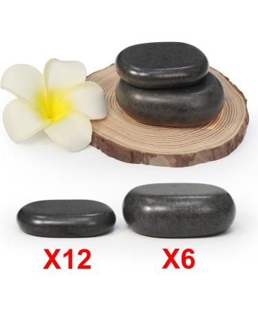 Master Massage Hot Stone Set - 18 Premium Massage Stones in Decorative Bamboo Box for Relaxation & Therapy - Buy Online on GoSupps.com