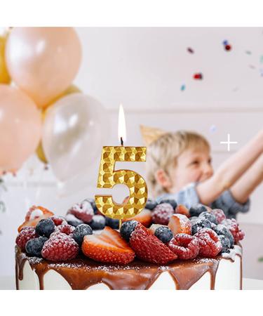 Fusisi Happy Birthday Candle - Sparkle Gold Number 1 Cake Topper for Party Decoration (2.75 Inch) - Buy Online on GoSupps.com