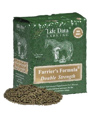 Farrier's Formula Double Strength - Pelleted Biotin and Trace Mineral Supplement for Horses 11 lbs (5 kg) Double Strength (11 lbs)