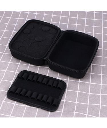 Exceart Essential Oil Carrying Case - Portable Travel Lipstick Bottle Holder Bag in Blue & Black | Ideal for Essential Oils & Makeup - Buy Online on GoSupps.com