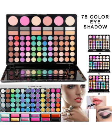 FantasyDay 78 Couleurs Palette de Maquillage Kit Coffret Maquillage Femme avec 60 Couleurs Shimmer Matte Ultra Pigment Ombre paupi res Cosm tique Set 12 Rouge L vres 3 Correcteurs 3 Fard Joues 78 colors#3 - Buy Online on GoSupps.com