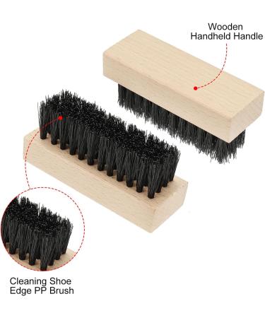 PATIKIL Shoe Cleaner Brush Square Handheld Polish Daubers for Leather Boots Cloth Canvas Sneakers Yellow - Buy Online on GoSupps.com