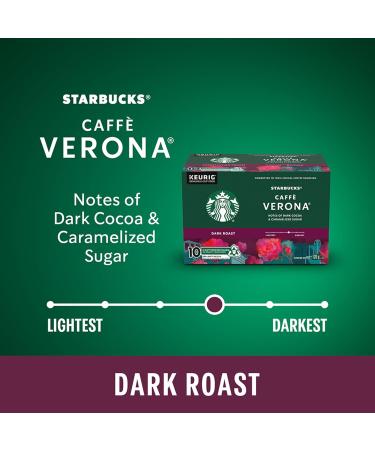 Starbucks Verona Dark Roast Coffee Single Serve Keurig K-cup Pods 6 Boxes 60 Capsules Dark Roast 1 count (Pack of 60) - Buy Online on GoSupps.com
