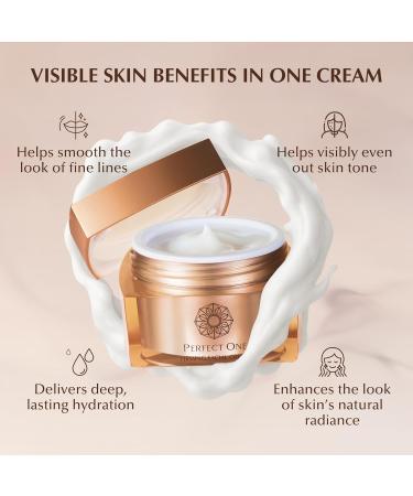 PERFECT ONE Japanese Skincare Trio: Niacinamide, Collagen & Hyaluronic Acid Set - Firming Facial Cream, Firming Body Cream & Bubble Cream Wash for Hydration and Nourishment - Buy Online on GoSupps.com
