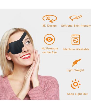 3D Eye Patch - Medical Amblyopia Eye Patches for Adults & Kids | Right Eye Black Lazy Eye Treatment - Buy Online on GoSupps.com