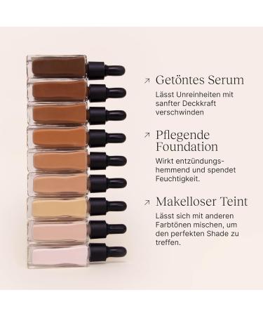 Wonder Foundation Serum - Gentle Coverage Tinted Face Serum for All Skin Types | Hyaluronic Acid & Squalane | Regenerating Long-Lasting Glow | 30ml Almond - International Shipping Available - Buy Online on GoSupps.com