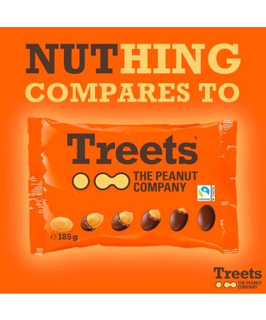 Treets Peanuts Whole Treat Bag 180g - Buy Online on GoSupps.com
