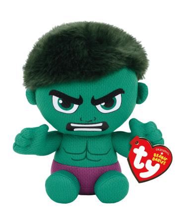 TY Marvel Avengers Hulk Regular Licensed Squishy Beanie Baby Soft Plush Toys Collectible Cuddly Stuffed Teddy