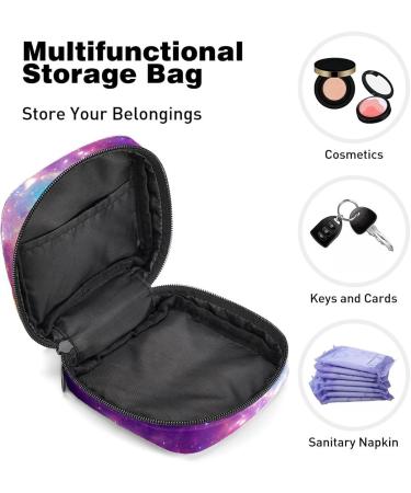 Galaxy Nebula Sanitary Napkin Storage Bag | Portable Menstrual Cup & Tampon Holder for Women & Teens | Colorful Breastfeeding Insert Pocket - 1 Piece - Buy Online on GoSupps.com