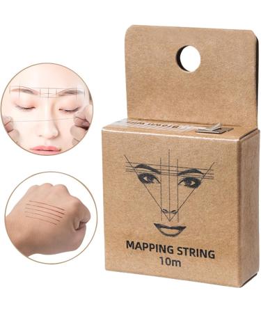 Brow String Mapping - Brown Eyebrow Mapping Marker Thread for Brows Eyebrow Ruler Auxiliary Drawing Thread Positioning Mapping Thread - Buy Online on GoSupps.com