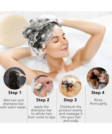 Rice Water Shampoo Bar for Hair Growth | Vegan & All Natural | Moisturizing pH Balanced Travel-Friendly - 3.2oz - Buy Online on GoSupps.com