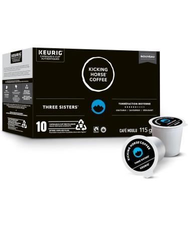 Kicking Horse Three Sisters Medium Roast K-Cup Coffee Pods 10 Count Three Sisters 10 count (Pack of 1) - Buy Online on GoSupps.com