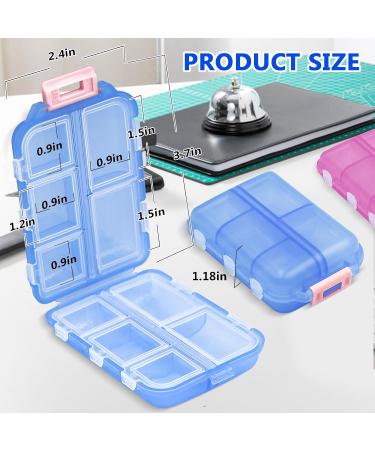 Zelvoria Medwallet - Portable Pill Organizer with 10 Compartments | Travel-Friendly 3PCS Weekly & Daily Medication Case - Buy Online on GoSupps.com