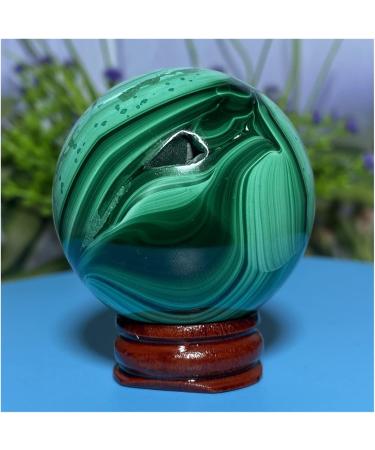 Natural Sphere Natural Geode Crystal Ball Green Malachite Hand Polished Gift Stone Home Decoration 1pc 270-280g - Buy Online on GoSupps.com
