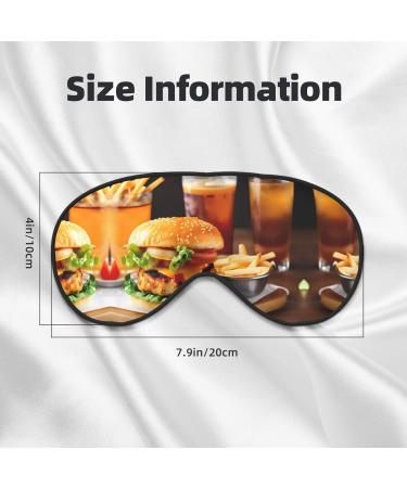 Chicken Leg Burger Sleep Mask - Adjustable & Breathable Eye Mask for Comfort | Fashionable International Shipping - Buy Online on GoSupps.com