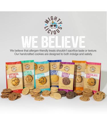Mightylicious Handcrafted Cookies - Soft & Chewy Gluten-Free, Dairy-Free, Non-GMO, Kosher, Vegan - 7.4 Oz - Buy Online on GoSupps.com