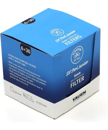 Vauen Dr. Perl Junior 6mm Activated Charcoal Filters - 6 Packs (180 Filters) - Buy Online on GoSupps.com