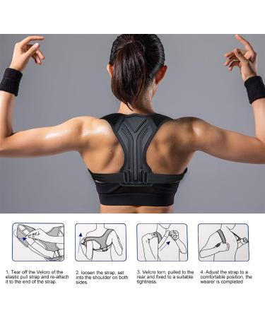 Shoulder Neck Clavicle Fixation Correction Belt for Student and Adult Adjustable Back Posture Corrector Invisible Anti-Hunchback (Size : Small) - Buy Online on GoSupps.com