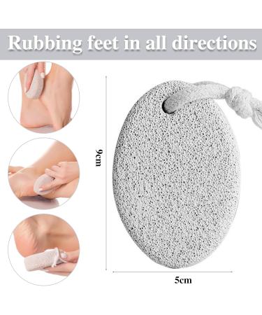 Natural Foot Pumice Stone for Feet Hard Skin Callus Remover for Feet and Hands Exfoliate Rough Skin Equipped with Kitchen Bathroom Hanging Convenient Quick-Drying Hand Towel. - Buy Online on GoSupps.com