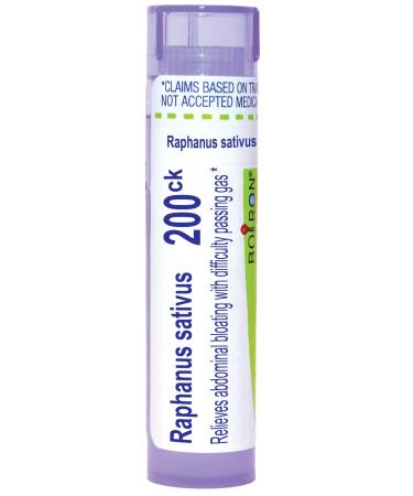 Boiron Raphanus Sativus 200CK Homeopathic Medicine for Abdominal Bloating with Difficulty Passing Gas - 80 Pellets