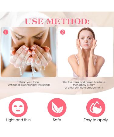 100pcs Disposable Pure Cotton Face Mask Sheets - Ultra-Thin DIY Cosmetic Care for Glowing Skin - Buy Online on GoSupps.com