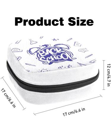 GIAPB Sanitary Napkin Storage Bag | Period Tampon & Pad Pouch | Makeup Bag | Art Doodle Color1179 - Buy Online on GoSupps.com
