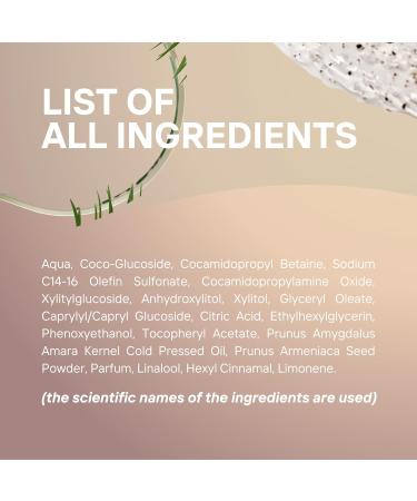 Amber & Vanilla Face Cleaning Gel - Exfoliating Apricot Kernel Powder Bitter Almond Oil & Vitamin E | Luxurious Skin Care - 3.3 fl. oz - Buy Online on GoSupps.com