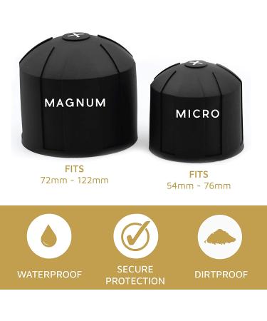 KUVRD Universal Lens Cap 2.0 - Element Proof, Fits 99% DSLR Lenses, Lifetime Coverage | Magnum Size - Single Lens Cap - Buy Online on GoSupps.com
