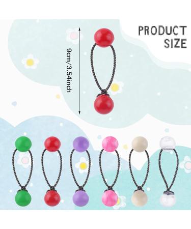 24 Pieces Ball Hair Ties Hair Balls for Girls Hair 20mm Large Elastic Hair Ties with Balls Twin Bead Bubble Hair Ties Colorful 80s 90s Hair Elastic Accessories Ball Hair Ties for Kids Girls Women - Buy Online on GoSupps.com