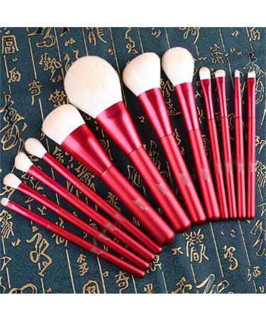 Buy Snow White Makeup Set - Red Brush Collection for Loose Powder Eye Shadow & Blush | International Shipping Available - Buy Online on GoSupps.com