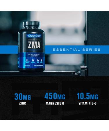 Jacked Factory ZMA Supplement - 180 Veggie Capsules - Sleep Support, Muscle Building, Workout Recovery - Buy Online on GoSupps.com