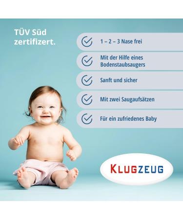 Klugzeug Baby Nasal Aspirator - Gentle Nasal Aspirator for Infants | Fast International Shipping - Buy Online on GoSupps.com