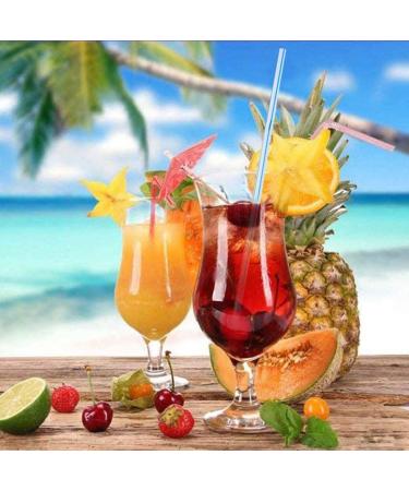 Pack of 400 Comfortably Packaged Flexible Disposable Plastic Drinking Straws 8.2 Inches Tall Colorful Stripes - Buy Online on GoSupps.com