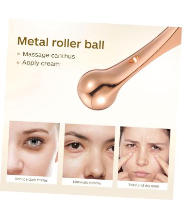 FOMIYES Outil De Massage Yeux Et B tonnet De Cr me Visage Lot De 2 Alliage De Zinc Mini Taille Portable Couleur or Rose Soin Anti- d me Yeux 5.8*1cm comme montr  - Buy Online on GoSupps.com
