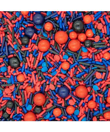 Spiderman Sprinkles for Cake, Cookie, Cupcake Decorating, and Baking - Fancy Edible Spiderman Cake Decorations Sprinkles and Toppings in Red, Blue, and Black Jimmies, Nonpareils, Sugar Pearl Sprinkles Spider Web - Buy Online on GoSupps.com