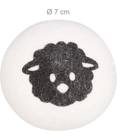 Relaxdays 12 XXL Wool Dryer Balls - Eco-Friendly Felt Balls for Dryers 7 cm - White - Buy Online on GoSupps.com