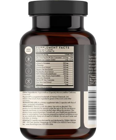 TERRA ORIGIN Healthy Gut Reset PM | 60 Veggie Capsules | Natural Sleep Aid Supplement for Sleep & Wake Cycles | GABA L-Theanine Melatonin L-Glutamine Licorice Root Slippery Elm Root - Buy Online on GoSupps.com