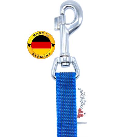 Twinkys Dog Style Rubberized Leash 20mm Wide for Dogs Up to 50kg - 1 Meter Blue - Made in Germany - Buy Online on GoSupps.com