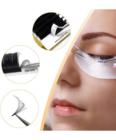 QUEWEL Easy Fan 2D-20D Volume Lash Extensions 0.03D Curl 16mm - Self Fanning Eyelash Extensions for Easy Fan Volume Lashes - Automatic Blooming - 1 Count - Buy Online on GoSupps.com