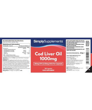 Omega 3 Rich Cod Liver Oil 1000mg | 360 Capsules | UK Made | Year Supply - Buy Online on GoSupps.com