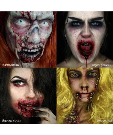 Mehron Stage Blood Dark Venous 470ml Realistic Special Effects Blood for Theatrical & Film Makeup - Buy Online on GoSupps.com