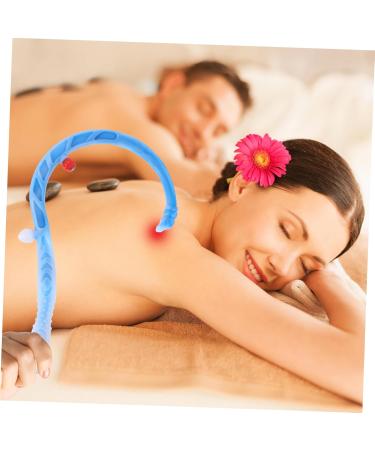 Beaupretty 2-Pack Hook Back Massage Device - Self Muscle & Foot Massage Tool Neck & Trigger Massage Handy 46.5x27cm Blue - Buy Online on GoSupps.com