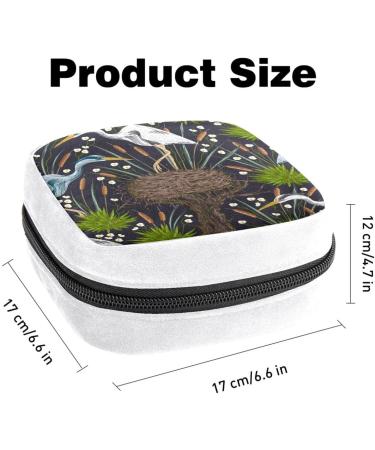 Tree and Bird Color Sanitary Napkin Storage Bag - Period Tampon Makeup Pad Pouch - GIAPB 3509 - Buy Online on GoSupps.com