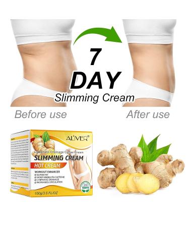 Ginger Slimming Cream | Hot Fat Burning Weight Loss Cream | Anti-Cellulite Belly Slimming Treatment | Soothing & Relaxing Full Body Tightening | Purple - Buy Online on GoSupps.com