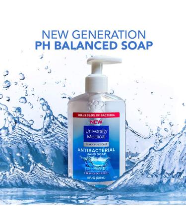 University Medical Anti-Bacterial Hand Wash 8 oz 12 Pack - Effective Germ Protection - Buy Online on GoSupps.com