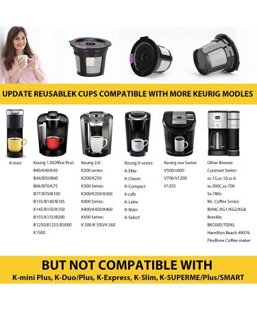 Reusable K Cups for Keurig - Refillable Coffee Filter, BPA-Free - 6 Pack Black - Buy Online on GoSupps.com