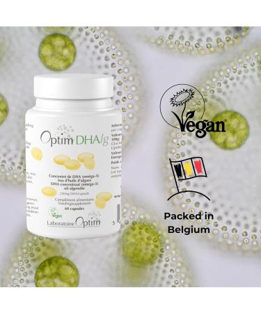 Omega 3 Vegan DHA Sustainably Sourced Seaweed Oil | Highly Dosed 250mg DHA Per Capsule | Omega-3 Dietary Supplement - 60 Capsules | Optim DHAlg - Buy Online on GoSupps.com
