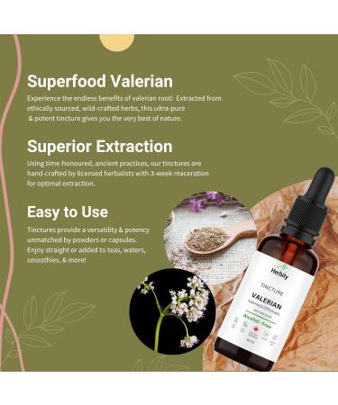 Alcohol-Free Organic Valerian Root Tincture Extract - Quality Ingredients for Enhanced Absorption Natural Sleep & Stress Relief | Great with Herbal Teas | 50 ml 50ml - Buy Online on GoSupps.com