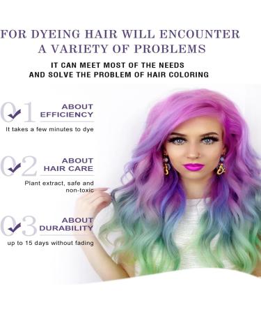 Purple Semi-Permanent Hair Dye & Color Refresh Mask - Instantly Refreshes Hair Color Tone - Buy Online on GoSupps.com